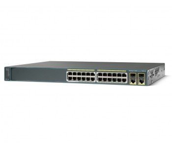 Комутатор мережевий Catalyst 2960 Plus 24 10/100 PoE + 2 T/SFP LAN Base