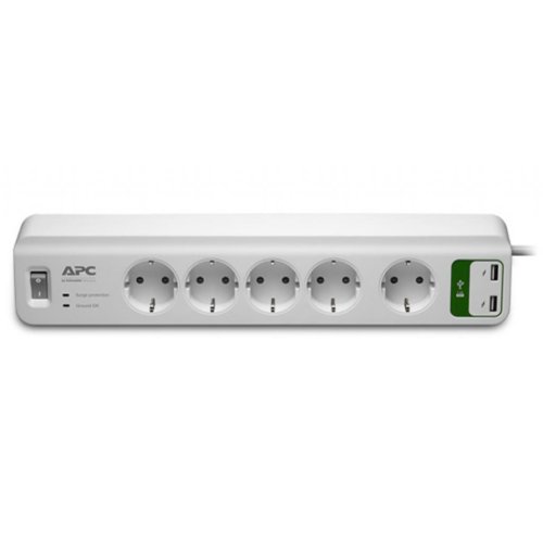 Сетевой фильтр Essential SurgeArrest 5 outlets + 2 USB (5V, 2.4A