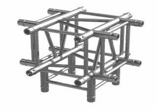 Алюминиевая ферма Х - образный угол с  ногойQUA - 4 06.90