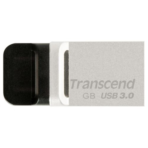 Накопичувач 32GB USB 3.1 JetFlash 880 OTG Metal Silver