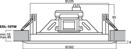 Потолочный динамик EDL-10TW Фото №2 Потолочный динамик EDL-10TW Фото №2