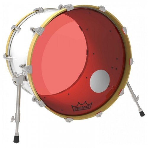 Пластик для барабана POWERSTROKE3 22" Colortone Red With 5" Offset Hole Фото №2