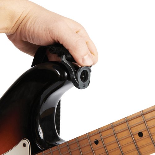 Ремень для гитары Auto Lock Guitar Strap черный Фото №2