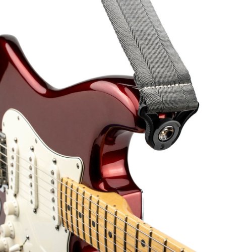 Ремень для гитары Auto Lock Guitar Metal Grey Фото №2