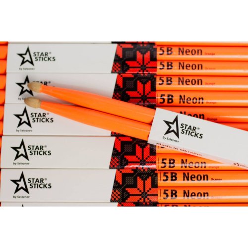 Барабанные палочки Hornbeam 5B NEON Фото №2 Барабанные палочки Hornbeam 5B NEON Фото №2