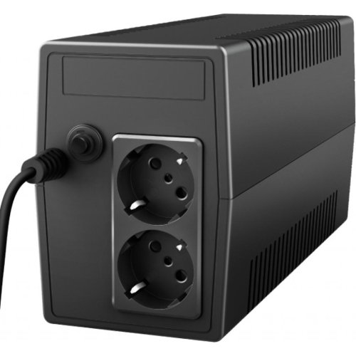 Джерело безперебійного живлення Maxxon 800VA UPS with 6 standard wall power outlets BLACK Фото №4