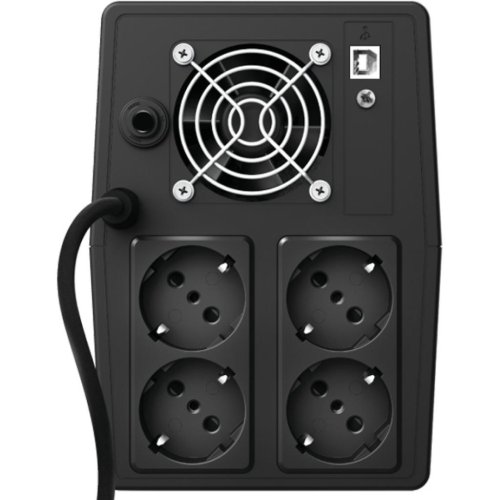 Источник бесперебойного питания Paxxon 1500VA UPS with 4 standard wall power outlets BLACK Фото №3