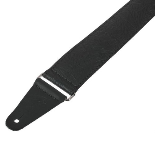 Ремінь для гітари 2" Tooled Leather Strap Black Фото №3