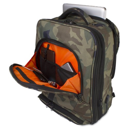 Рюкзак Ultimate Backpack Slim Black Camo/Orange inside(U9108BC/OR) Фото №2