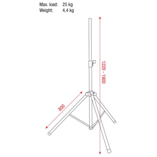 Стійка Speaker Stand Set (incl bag) max load 25Kg Фото №3