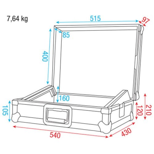 Кейс ACA-MC1 19" Mixer case 8U Фото №4