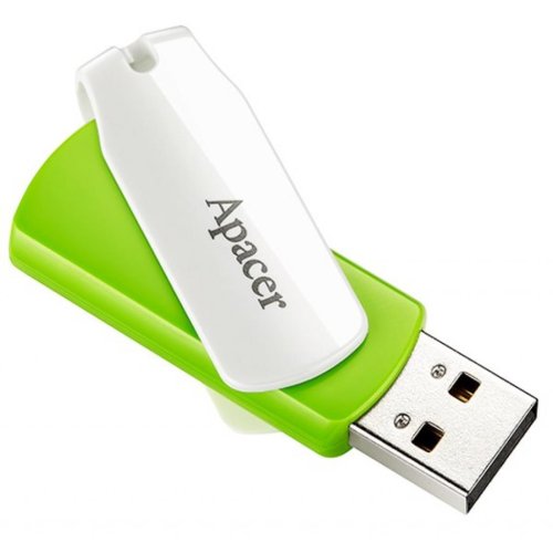 Накопичувач 32GB USB 2.0 AH335 Green/White Фото №3