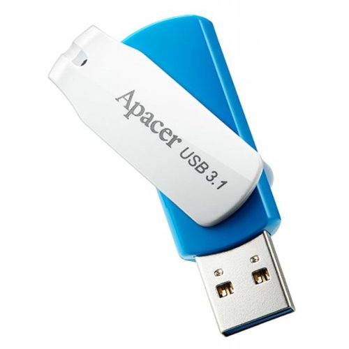 Накопитель 64GB USB 3.1 AH357 Blue/White Фото №3