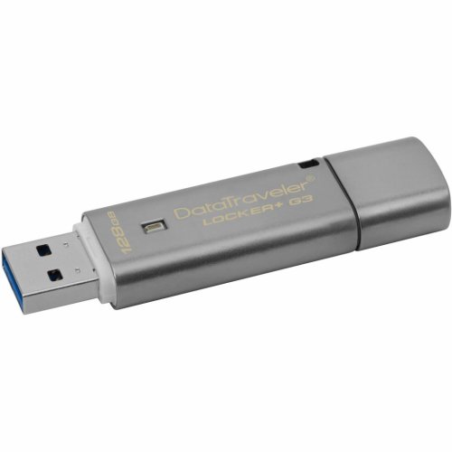 Накопичувач 128GB USB 3.0 DT Locker+ G3 Metal Silver Security Фото №3