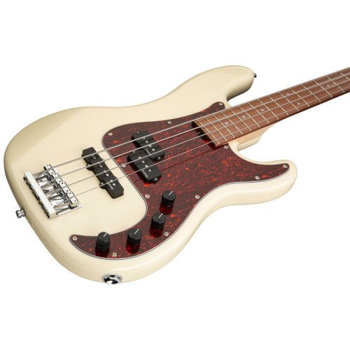 Бас - гітара MetroLine 21-Fret Hybrid P/J Bass, Alder, 4-String (Solid Olympic White High Polish) Фото №3