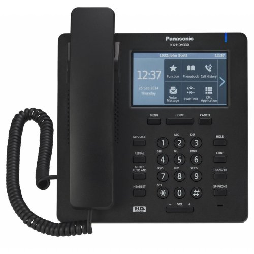 IP-Телефон KX-HDV330RUB Black Фото №2