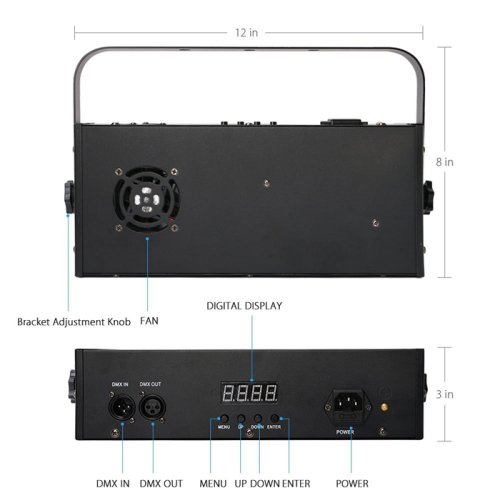 Світлодіодний прилад LEDUV DMX18*3W Фото №5