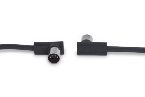 Кабель RBO CAB MIDI 500 BK Flat MIDI Cable - Black, 500 cm Фото №3