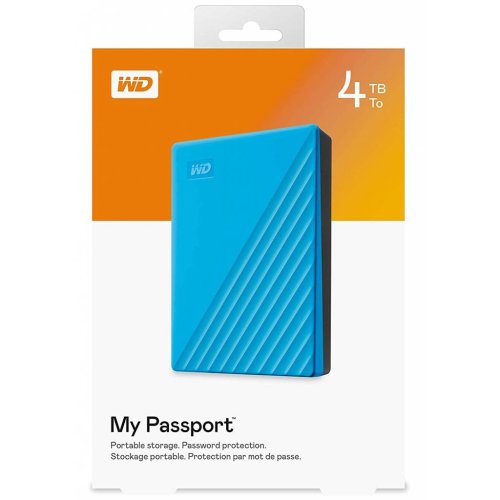 Внешний жесткий диск 2.5" USB 3.2 Gen 1 4TB My Passport Blue Фото №4