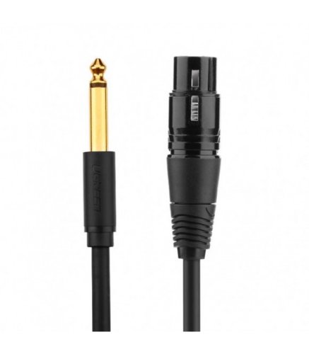Кабель AV131 Jack 6.3 mm to XLR Female AV Cable, 1 m Black 20717 Фото №3
