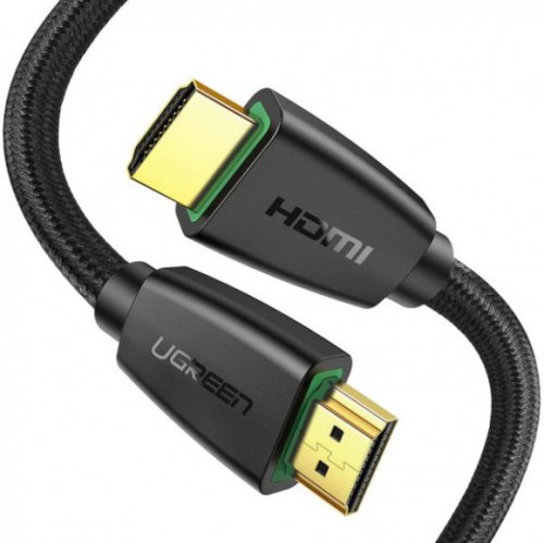 Кабель HD118 HDMI to HDMI, 1 m, v2.0 UltraHD 4K-3D Braided Black 40408 Фото №2