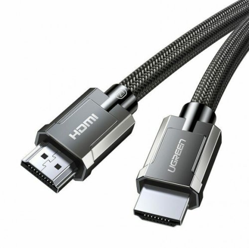 Кабель HD135 HDMI to HDMI, 2 m, v2.1 8K-60Hz/4K-120Hz Braided Gray 70321 Фото №2