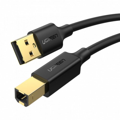 Кабель US135 USB-A 2.0 - USB-B 2.0 Cable, 2 m Black 20847 Фото №2