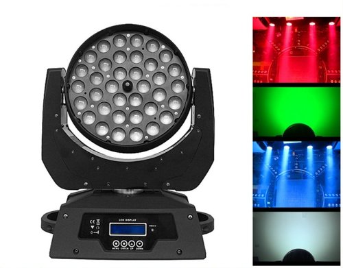 Світлодіодна LED голова PR-M3641Z 36*10W 4in1 LED Moving Head Zoom Light Фото №2