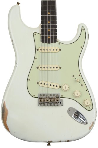 Електрогітара CUSTOM SHOP 1960 STRATOCASTER JOURNEYMAN RELIC AGED OLYMPIC WHITE Фото №3