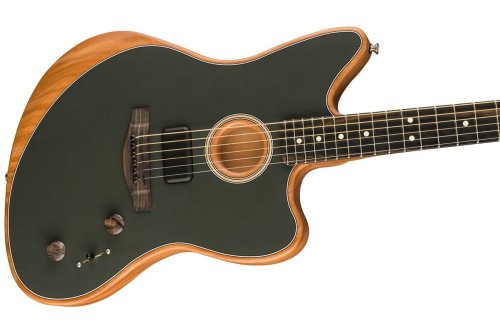 Напівакустична електрогітара AMERICAN ACOUSTASONIC JAZZMASTER TUNGSTEN Фото №3