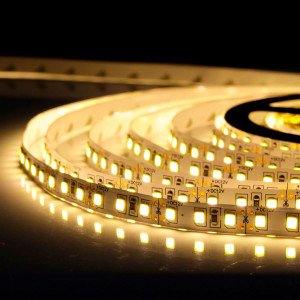 Светодиодная лента 12v 2835-3528 120led 8mm warm white Фото №2