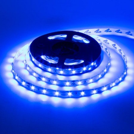 Світлодіодна стрічка 2835-60led-8mm-12V, IP65 синій Фото №2