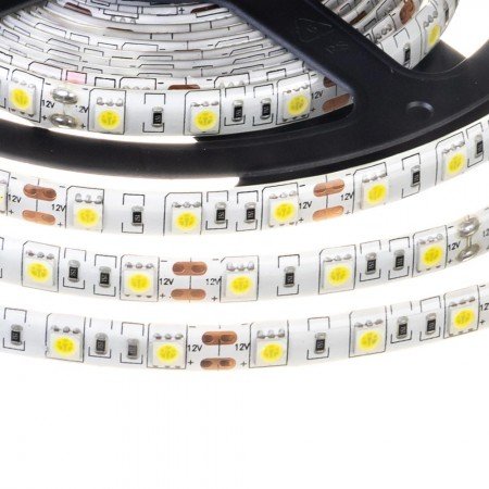 Светодиодная лента 12v 5050-5630 60led 10mm белый Фото №2