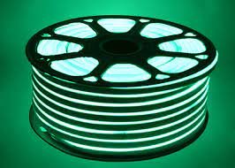Світлодіодний LED гнучкий неон 220v IP68 - 2835-120led зелений Фото №2