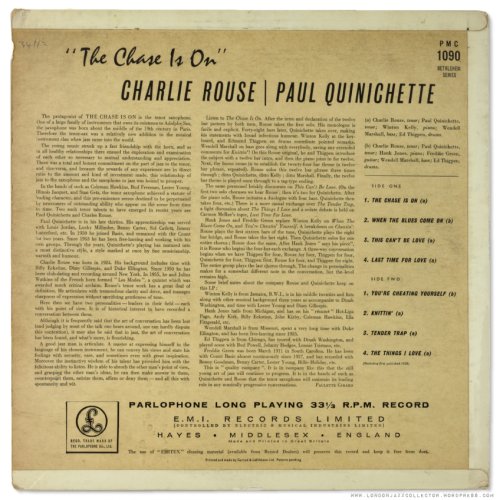 Вініловий диск Paul Quinichette: Chase Is On -Hq Фото №2