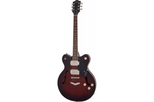 Полуакустическая электрогитара G2622-P90 STREAMLINER CENTER BLOCK DOUBLE-CUT WITH V-STOPTAIL CLARET BURST Фото №4
