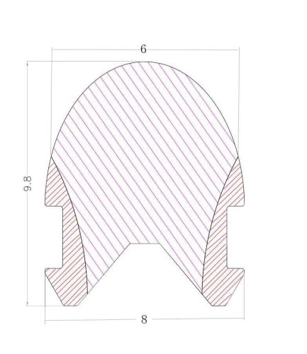Неоновый рассеиватель NEON Silicone TUBE PROLUM - 6ММ - SERIES "PRO", оранжевый Фото №2