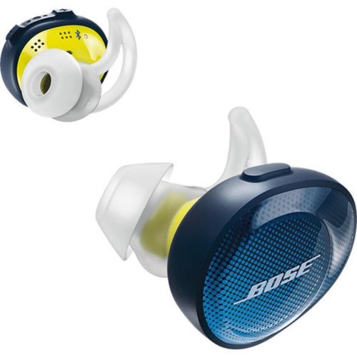 Наушники SoundSport Free Wireless Headphones, Blue/Yellow Фото №4