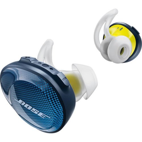 Наушники SoundSport Free Wireless Headphones, Blue/Yellow Фото №3