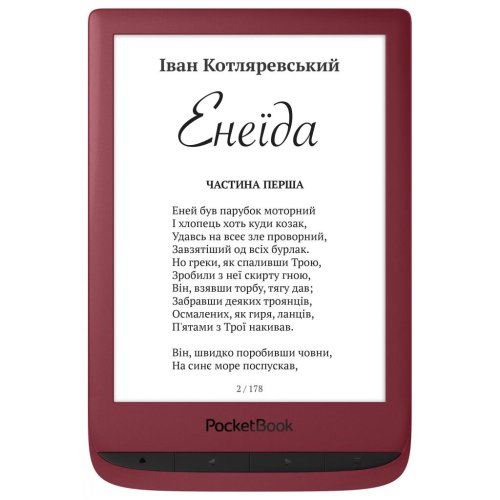 Электронная книга PocketBook 628, Ruby Red Фото №2
