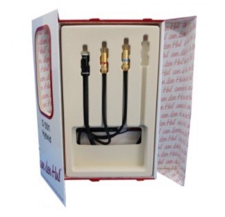 Кабель D - 501 SILVER HYBRID TAC-RCA 1.0 meter Фото №3