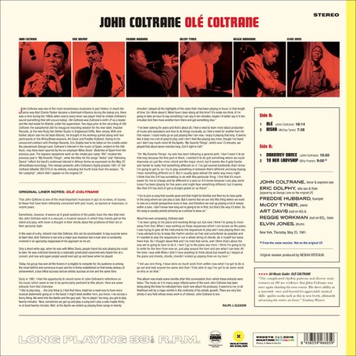 Вініловий диск John Coltrane: Ole Coltrane  /2LP Фото №2