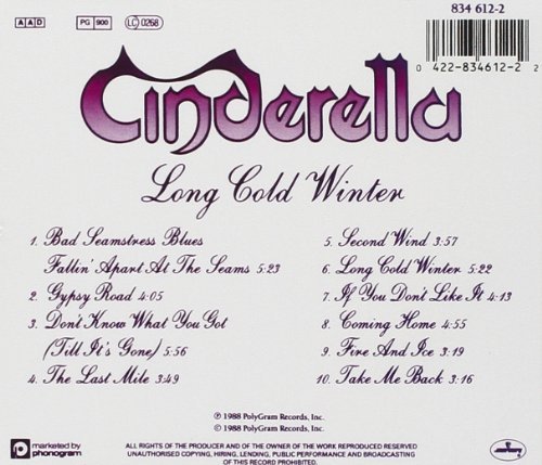 Вініловий диск Cinderella: LongColdWinter-Hq Фото №2
