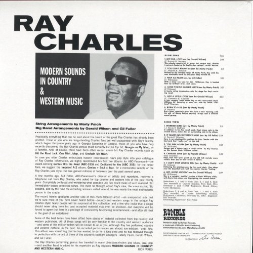 Вініловий диск Ray Charles: Modern Sounds In.. Фото №2