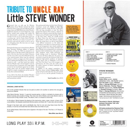 Вініловий диск Stevie Wonder: Little-Tribute To Uncle Ray.. /2LP Фото №2