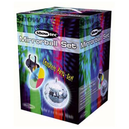 Дзеркальна куля Mirrorballset 30CM Mirrorball, motor, pinspot,colorwheel,lamp Фото №6