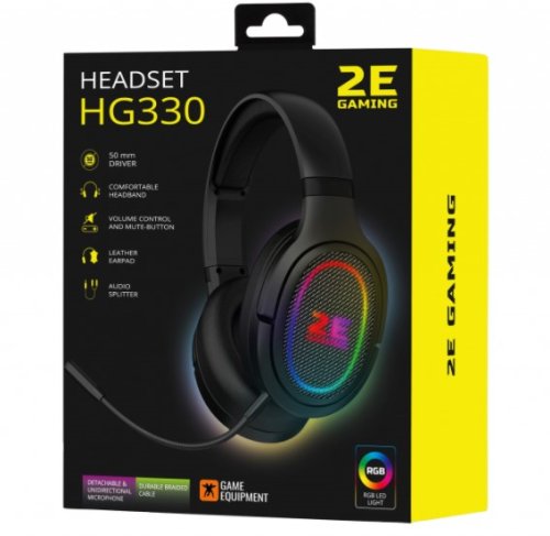 Навушники HG330 RGB 3.5mm Black Фото №2