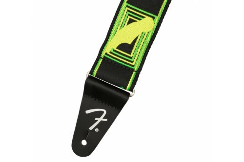 Ремень для гитары STRAP NEON MONOGRAMMED GREEN YELLOW Фото №2