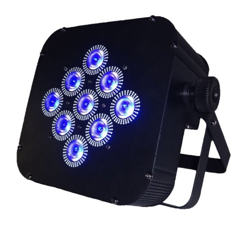 Світлодіодний LED прожектор 9*15W RGBWA 5 in 1 LED Flat par(battery + wireless DMX512) Фото №3
