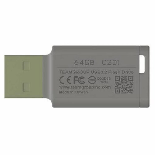Накопитель 64GB USB 3.2 C201 Green Фото №2